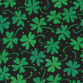Luck of the Gnomes, clovers on black