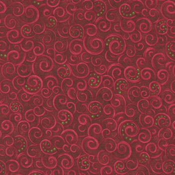 12 Days of Christmas, red swirls