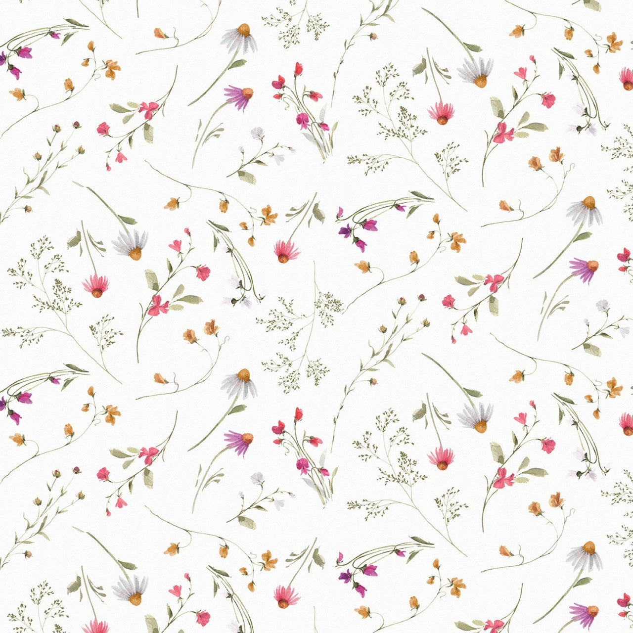 Blush Garden, white small floral