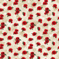 Oh Canada 11, poppies scattered on cream