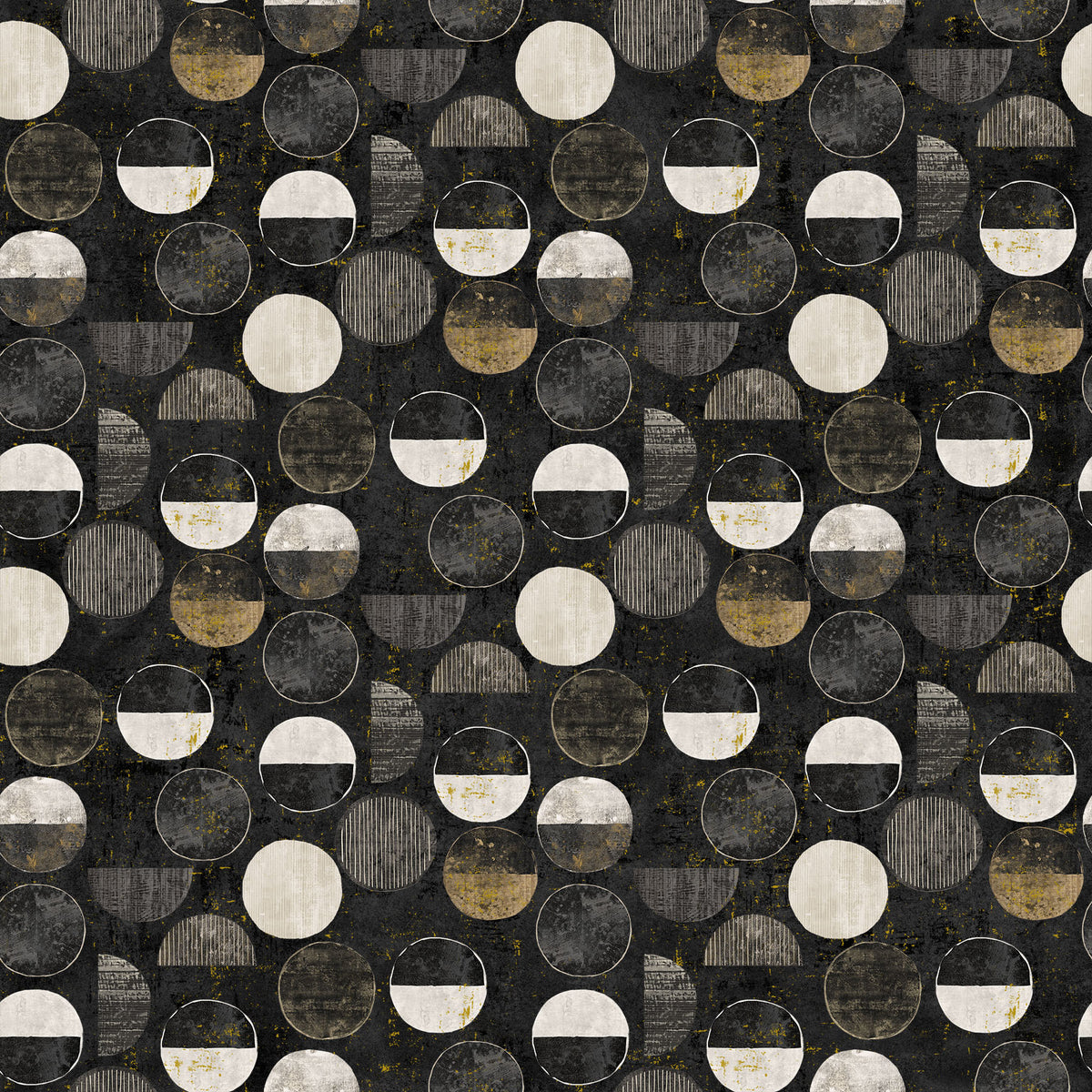 Gatsby, black multi, geometric circles