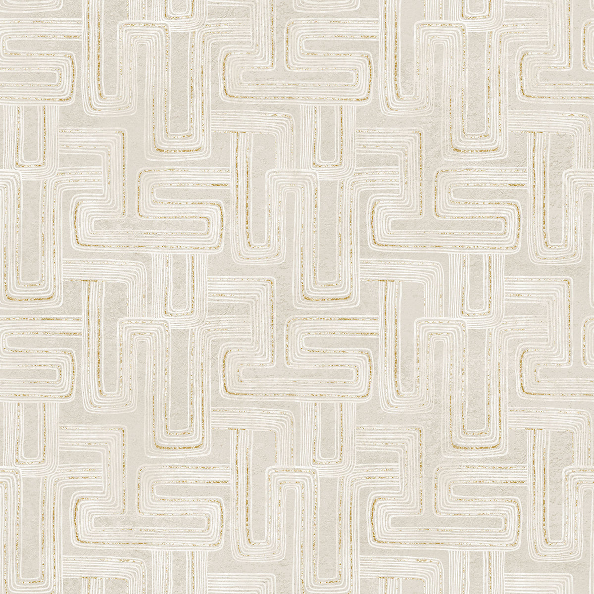 Gatsby, taupe cream, geometric