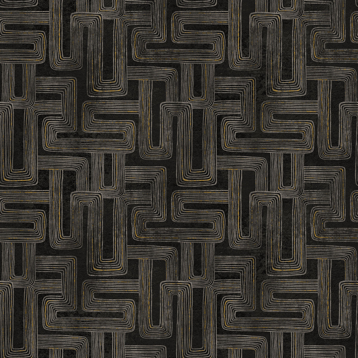 Gatsby, black taupe, geometric