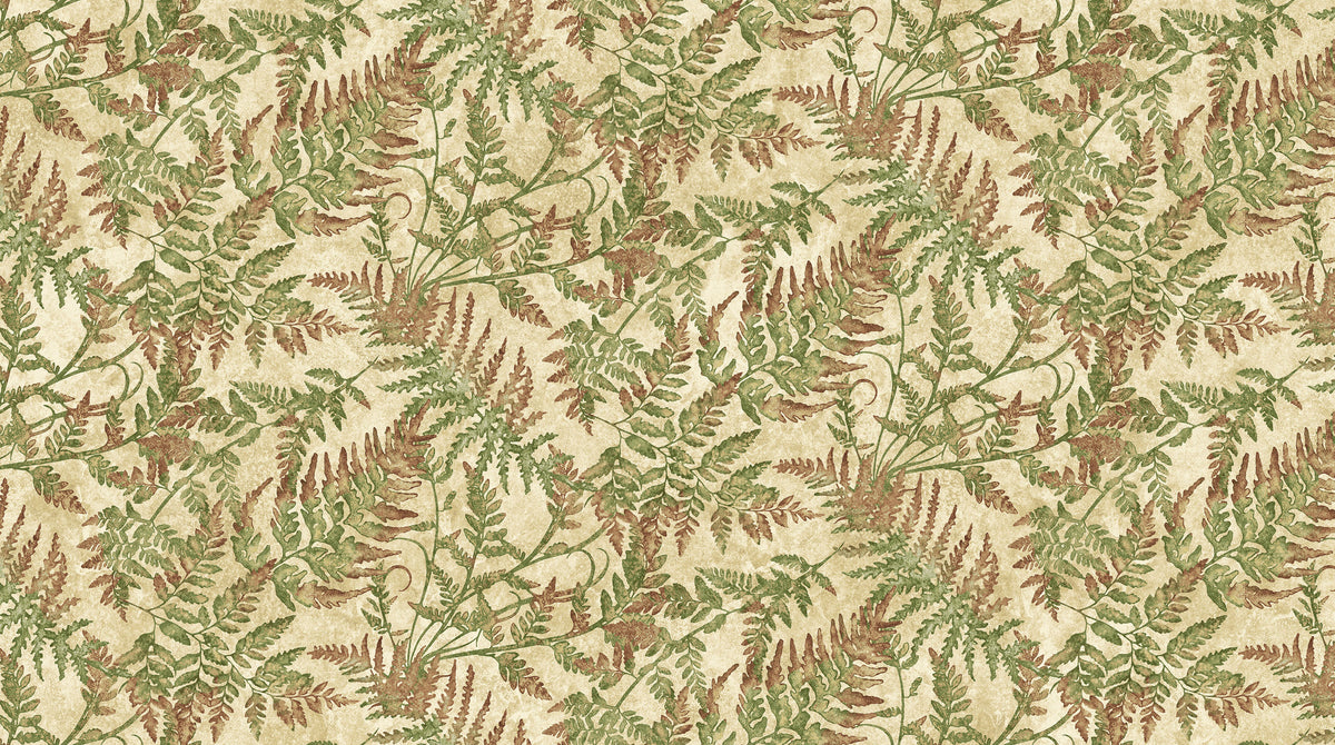 Stonehenge Organics, beige fern multi