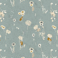 Summer Folk, painted meadow sky blue