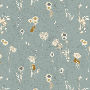 Summer Folk, painted meadow sky blue