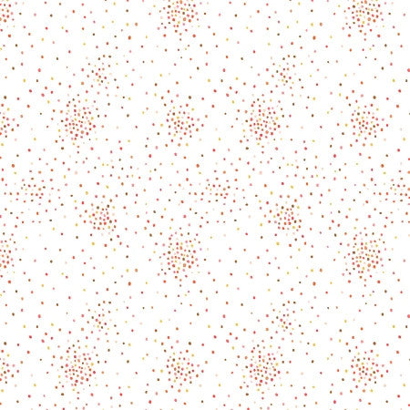 Miniature Minis, dapple dots orange, speckled