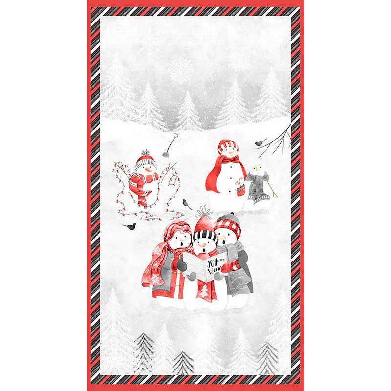 Snowy Tidings, panel snowmen