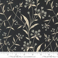 Arabesque, leaves, midnight