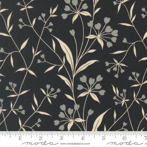 Arabesque, leaves, midnight