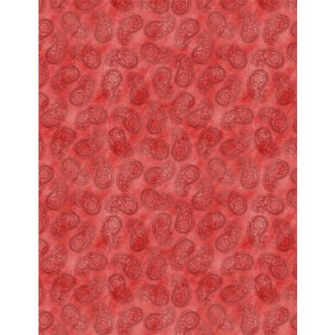 Savour the Gnoment, paisley, red