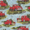 Down by the Lake, red truck overall, blue