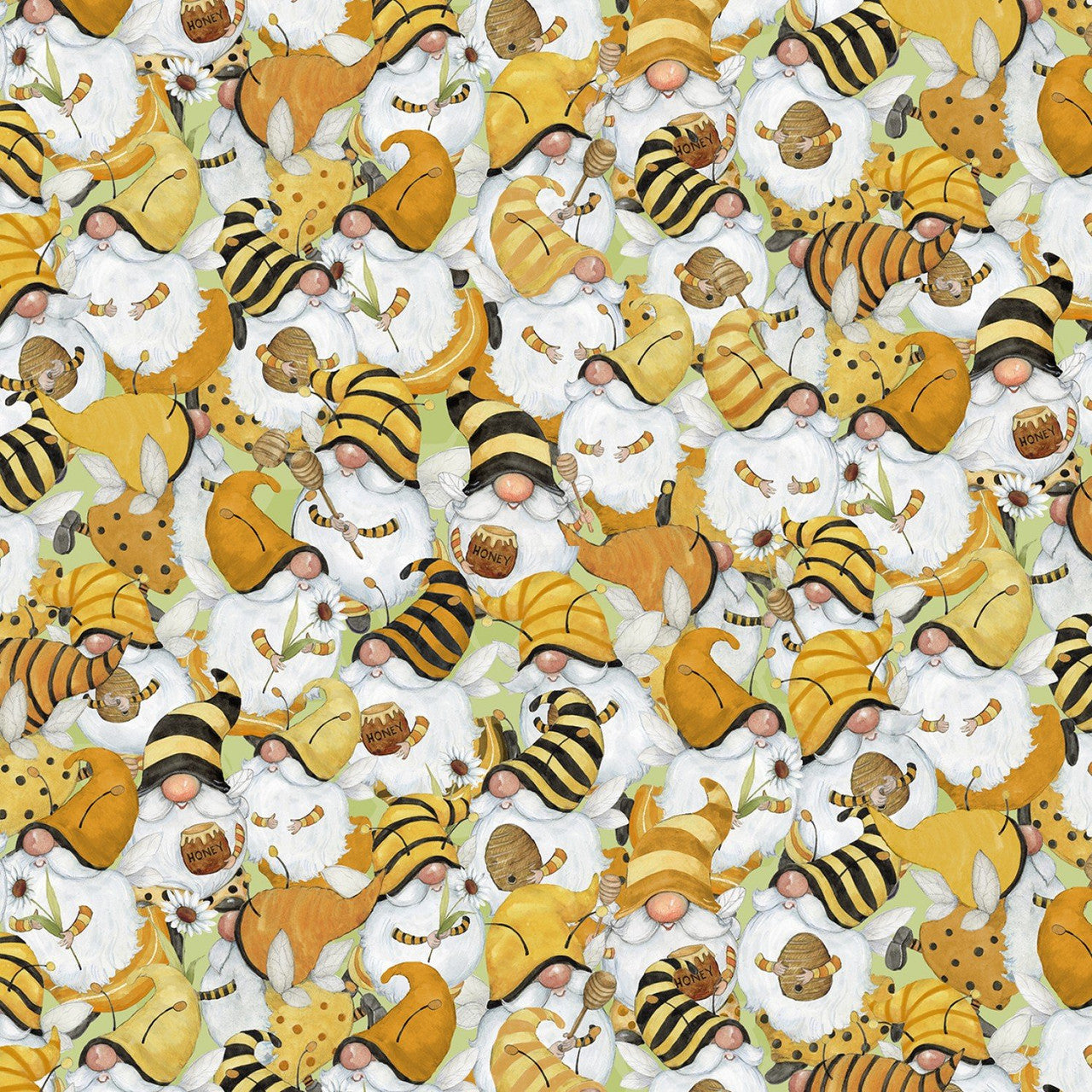 Buzzin' with My Gnome, green packed gnomes