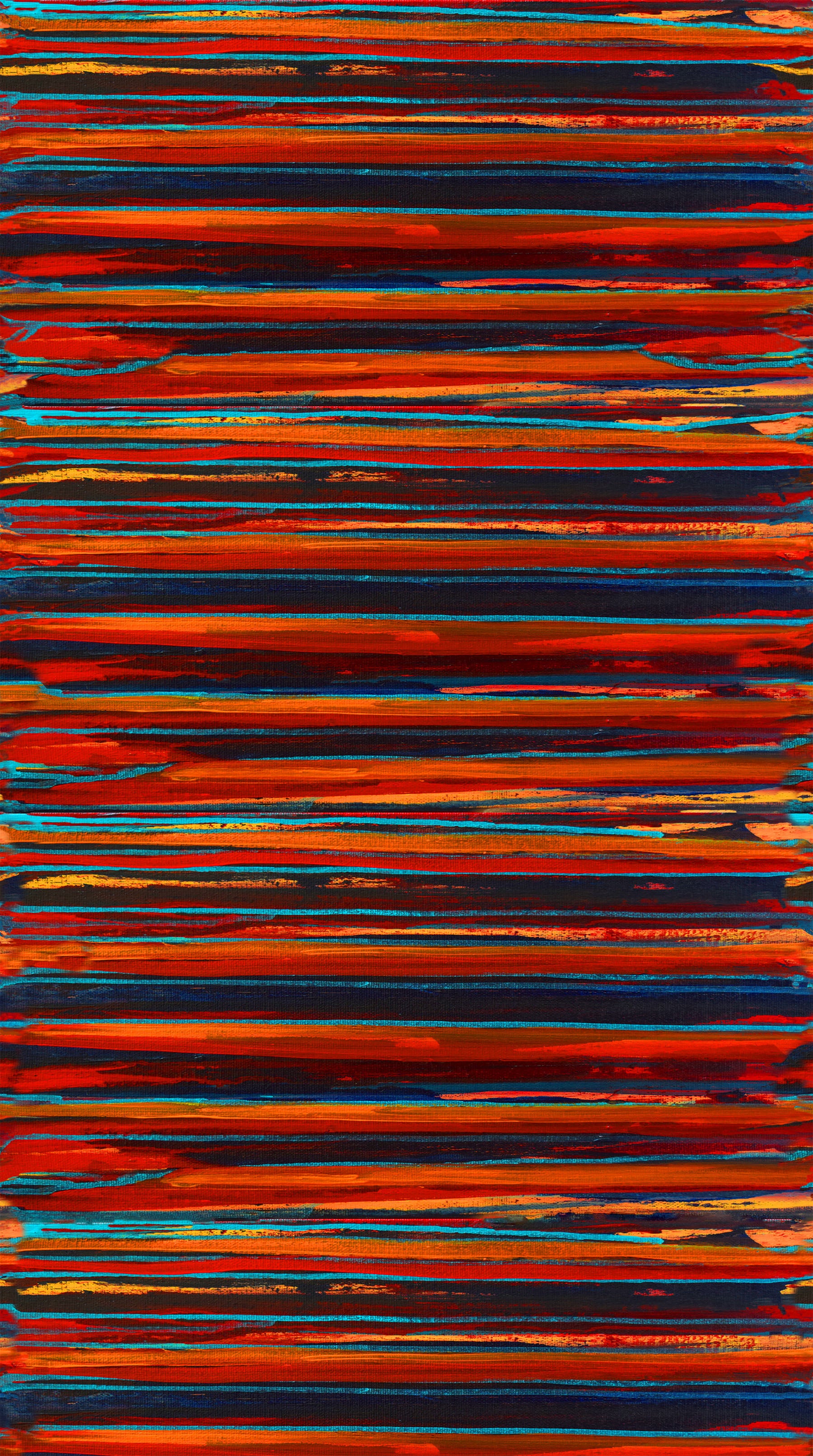 Tulip Festival, deep orange, stripe