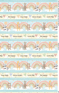 Rainbow Dreams, rainbow border print