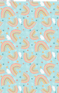 Rainbow Dreams, rainbows on blue