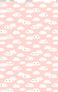 Rainbow Dreams, clouds on pink