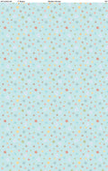 Rainbow Dreams, dots on blue