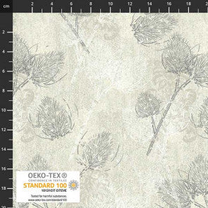 Colour Ways, leaf silhouette, cream