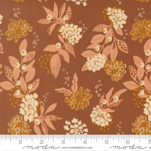 Wellspring, dark clay, floral