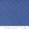 Wild Blossoms, blotted graph paper, cornflower