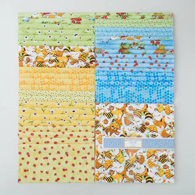 Buzzin' with My Gnome, 5in squares, 42 pieces