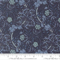 Morris Muse, twilight, dark blue, medium floral