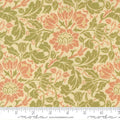 Morris Muse, parchment, large floral, green/pink