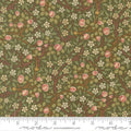 Morris Muse, sage, green/brown small floral