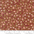 Morris Muse, russet, red/green small floral