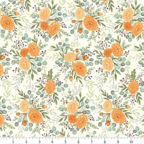 I Love Fall Most of All, floral on warm white