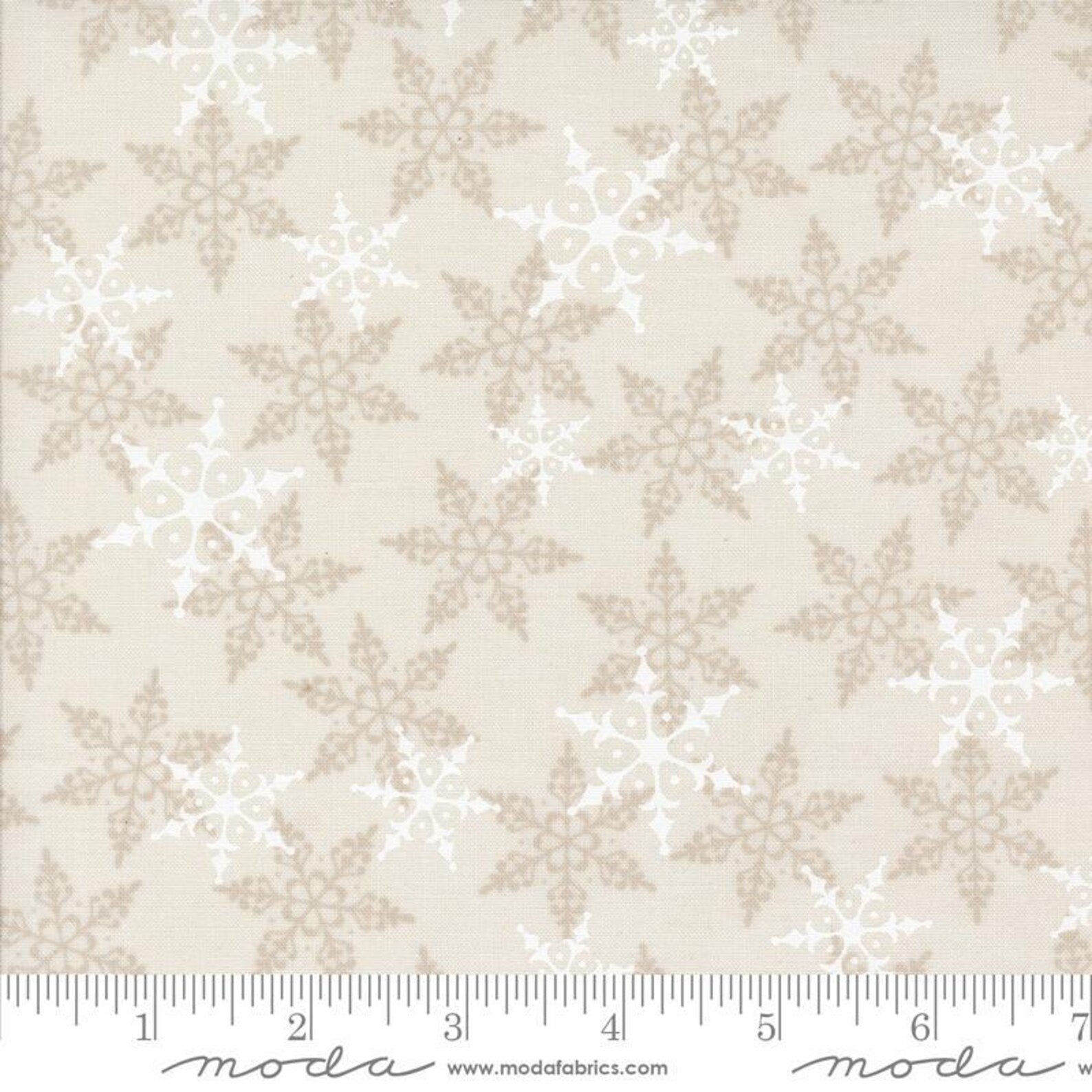 Winter Friends, snowy white on cream