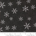 Winter Friends, snowflakes on charcoal black