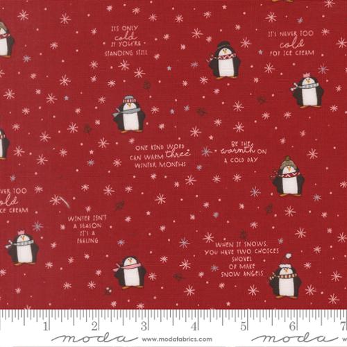 Chilly, red with penguins