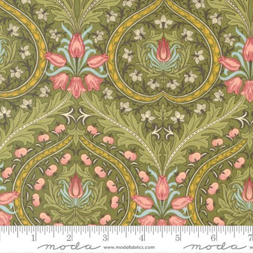 Morris Meadow, Eden Damask, fennel green