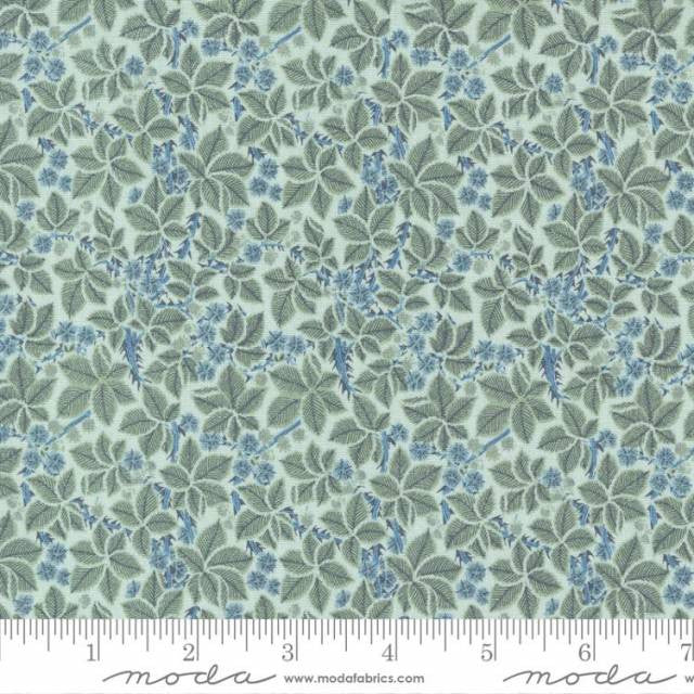 Morris Meadow, small leaf, aquamarine