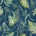 Chickadee Cheer, deep blue/gold