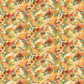 Fall into Autumn, tossed leaves, cream