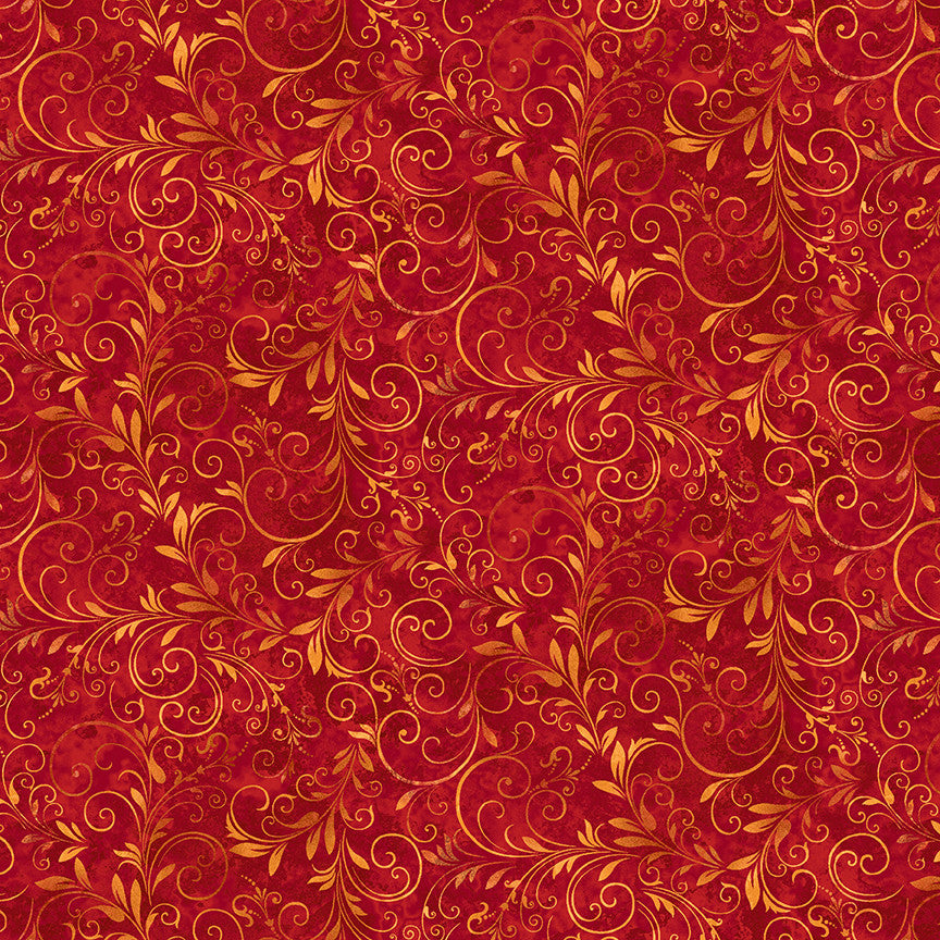Fall into Autumn, flourish mini, red