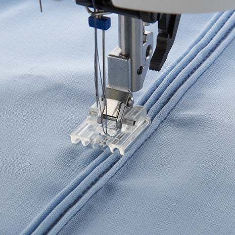 Five groove pin tuck foot