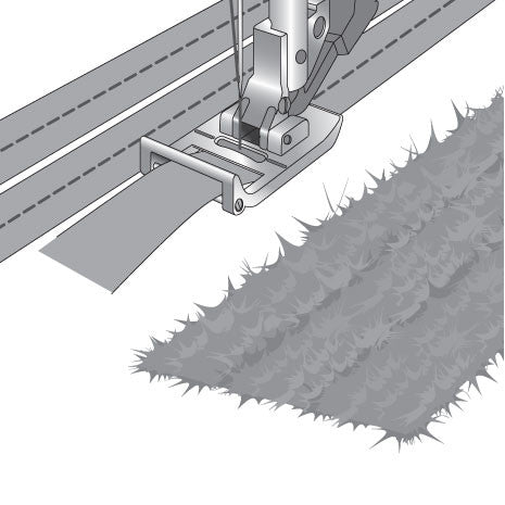 Chenille foot with IDT
