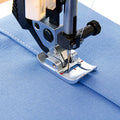 Bi-level topstitch foot with IDT