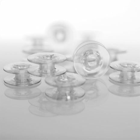 Bobbins, mauve, 10 pack