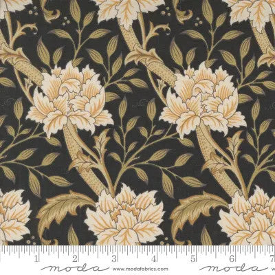 Morris Manor, ebony, Hammersmith florals