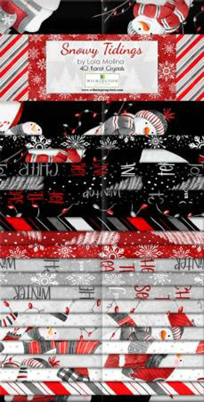 Snowy Tidings, 2.5" strips x 40 pieces