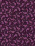 Rainbow Sampler, large paisley, dark purple