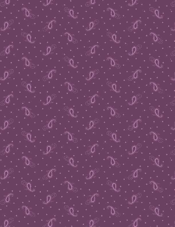 Rainbow Sampler, simple paisley, purple