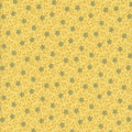 Rainbow Sampler, floral vine, yellow