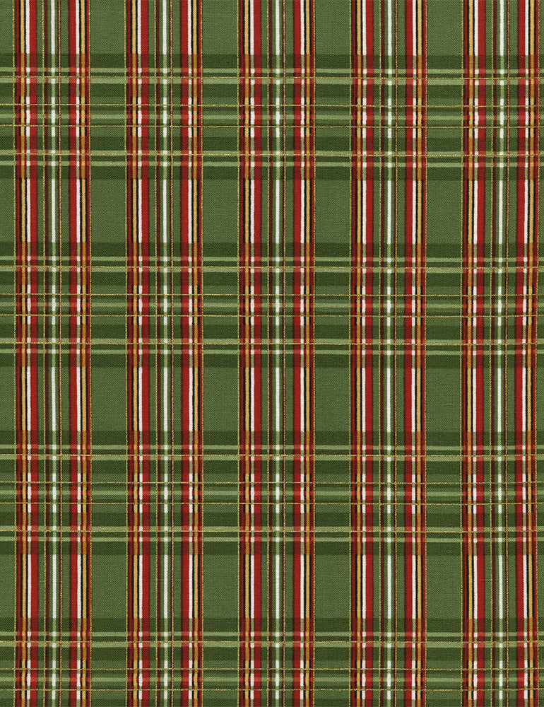 Holiday Blenders - plaid, green