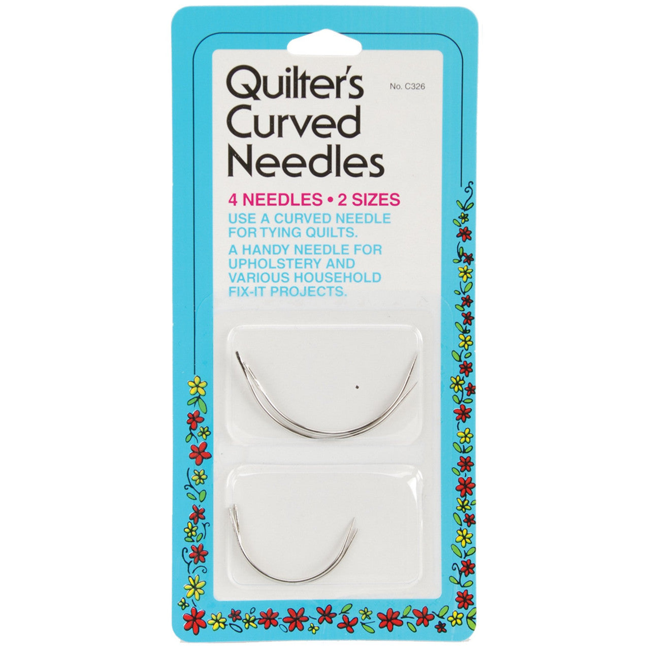 Collins, quilters Curved Needles, 2" and 2-1/2"